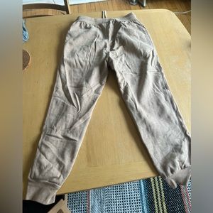 tan sweatpants